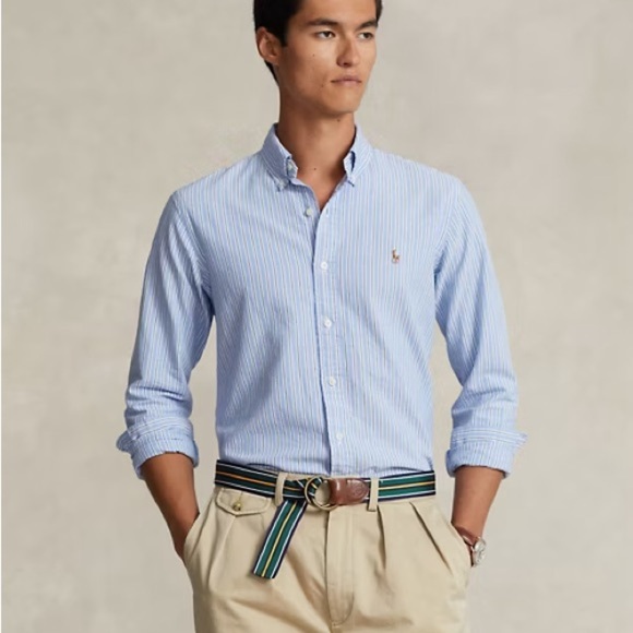 Ralph Lauren Blue Casual Button Down Shirt - Picture 1 of 5